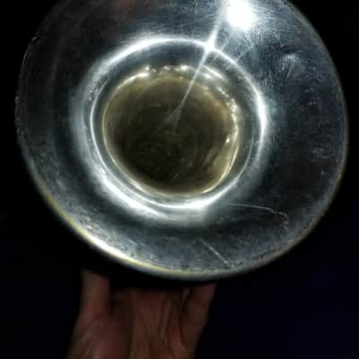 The New Yorker 1920's Silver Plated Trumpet Peashooter Perfect Project! new pics image 10