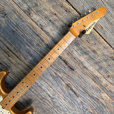 Friedman Vintage S Aged Guitar - Gold Metallic (Medium Aging) image 6
