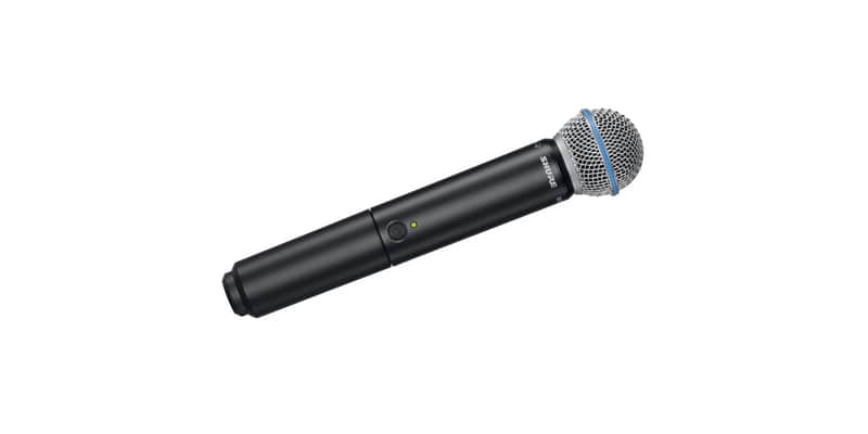 Shure BLX2/B58 Handheld Wireless Transmitter with BETA 58A Vocal Mic Capsule - for use with BLX Wireless Microphone Systems (Receiver Sold Separately) | H10 Band image 1