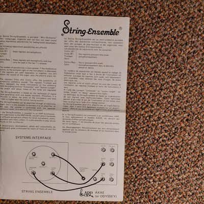 Solina ARP String Ensemble (Eminent BV) **RARE** Owner's Manual and documentation sheet (English, Nederlandse, Français, Deutsch) image 6