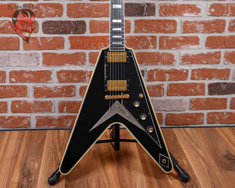 Gibson Custom Art & Historic Flying V Custom “One of The forty” Ebony 2002 w/OHSC image 1