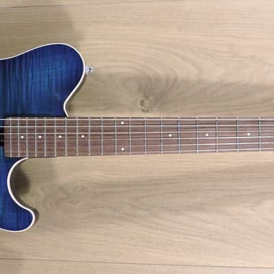 Musicman AXIS Balboa Blue Burst Flame image 5