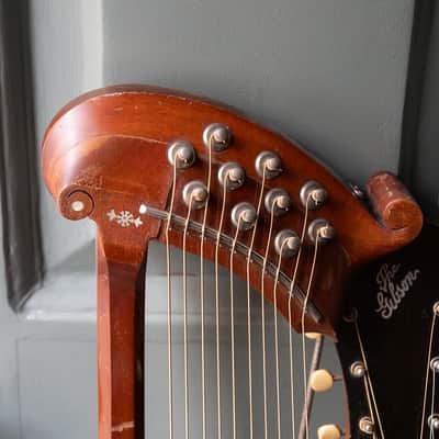 1914 Gibson Style U Harp Guitar image 4