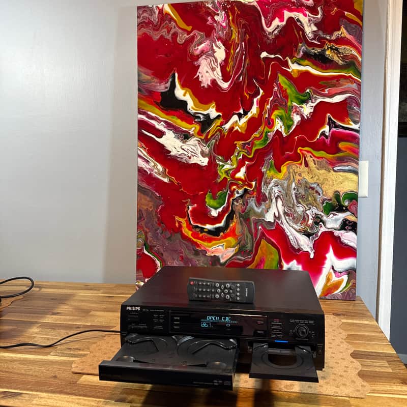 Philips CDR785 Black Triple 3 CD Changer Dubbing Recorder CD-R/RW With Remote image 1