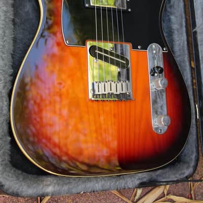 1997 Fender Telecaster Plus V2 USA Deluxe American Tri-Burst w/ Lollar Imperial Pickups & Original Lace Sensor Pickups/Electronics plus TKL Hardshell Case image 11