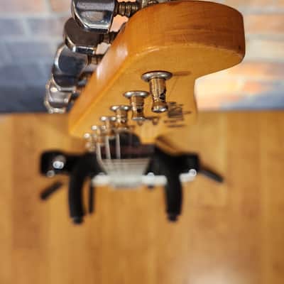 Lotus S-Style Electric Guitar Black New Strings Set Up image 5