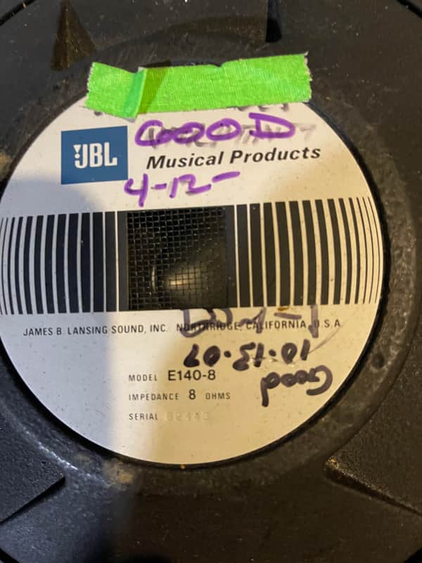 Pair of JBL 15” E140 80’s? image 1
