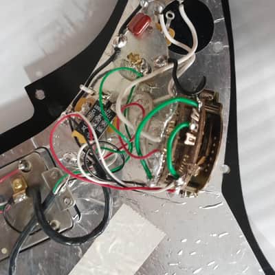 Fender USA made Strat 2 Shawbucker Wide Range Humbucker pickguard assembly 2022 MOD image 3
