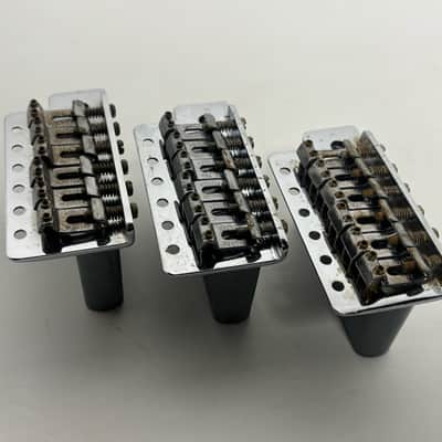 Fender Stratocaster Tremolo Bridge Genuine Replacement Part assembly Standard Series Strat Alloy Block - AGED - Relic - LAST OF STOCK! image 5