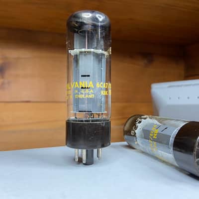 Mullard XF2 EL34 6CA7 Double O Getter - PAIR image 3