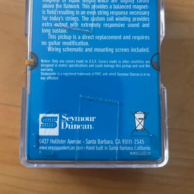 Seymour Duncan SSL-6 Custom Flat Strat RWRP Middle Pickup 2010s - White image 3