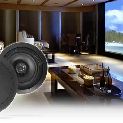 (20) Rockville HC85-16 Black 8" 700 Watt In-Ceiling Home Theater Speakers 16 Ohm image 2