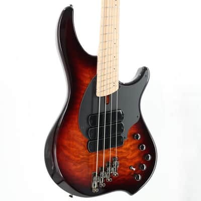 Dingwall Combustion 3X 4-String Multi-Scale Bass - 3-Pickup Quilt Top Vintageburst w/Maple Fretboard image 2