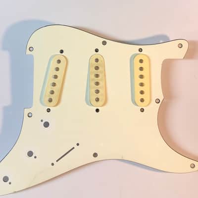 Semi-Loaded Stratocaster Style Pickguard Aged White 80’s-90’s? image 1