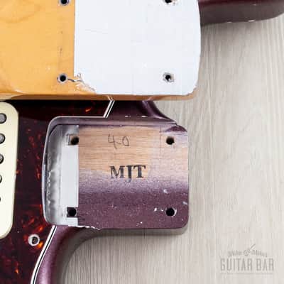 2013 Fender + MJT Stratocaster Partscaster Classic 60s Neck & Burgundy Mist Lacquer Body w/ Case image 19