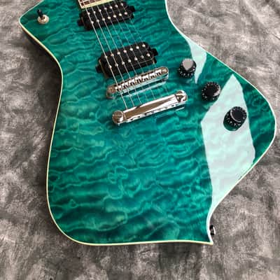 Iron Label Guitars Leonidas 7 String 2025 - Transparent Teal image 5
