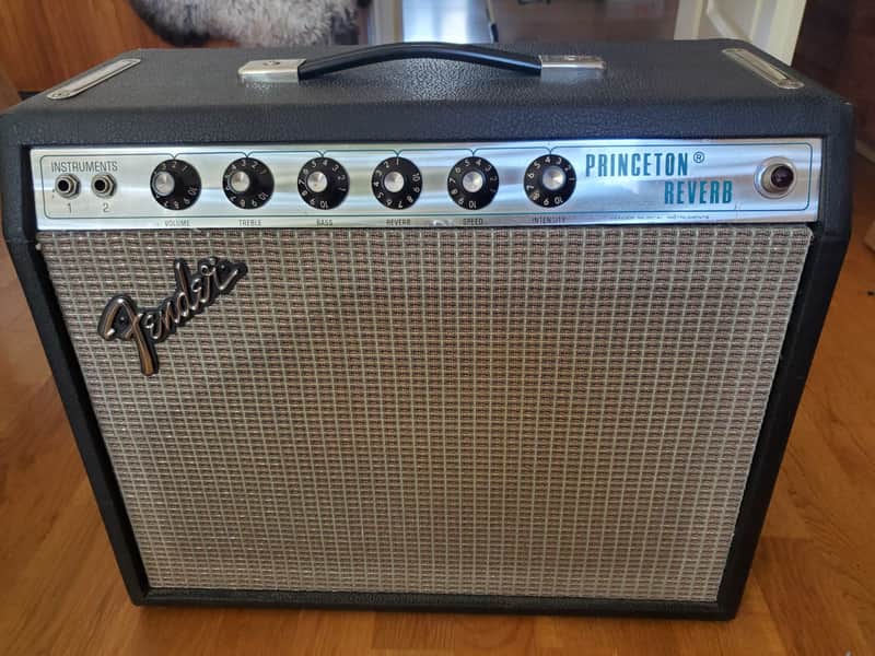 Fender Princeton Reverb 15-Watt 1x10" Guitar Combo 1976 Silverface image 1