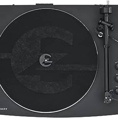 Crosley T150C-BK 2-Speed Bluetooth Turntable with Tone Arm and Speakers, Black image 2