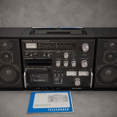 Telefunken HiFi Studio 1 Vintage Boombox Cassette & Radio Player – Fully Working, Retro Collectible, Manual Included Tested image 8