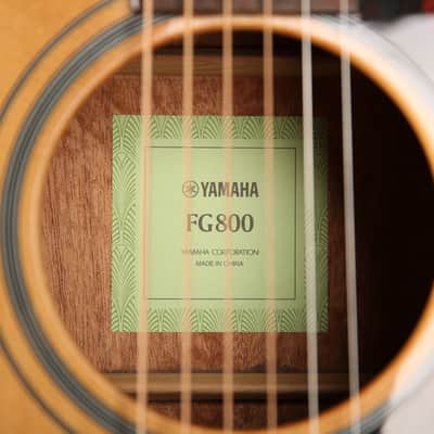 Yamaha FG800 Dreadnought Acoustic - Natural - 2nd Hand (167032) image 15