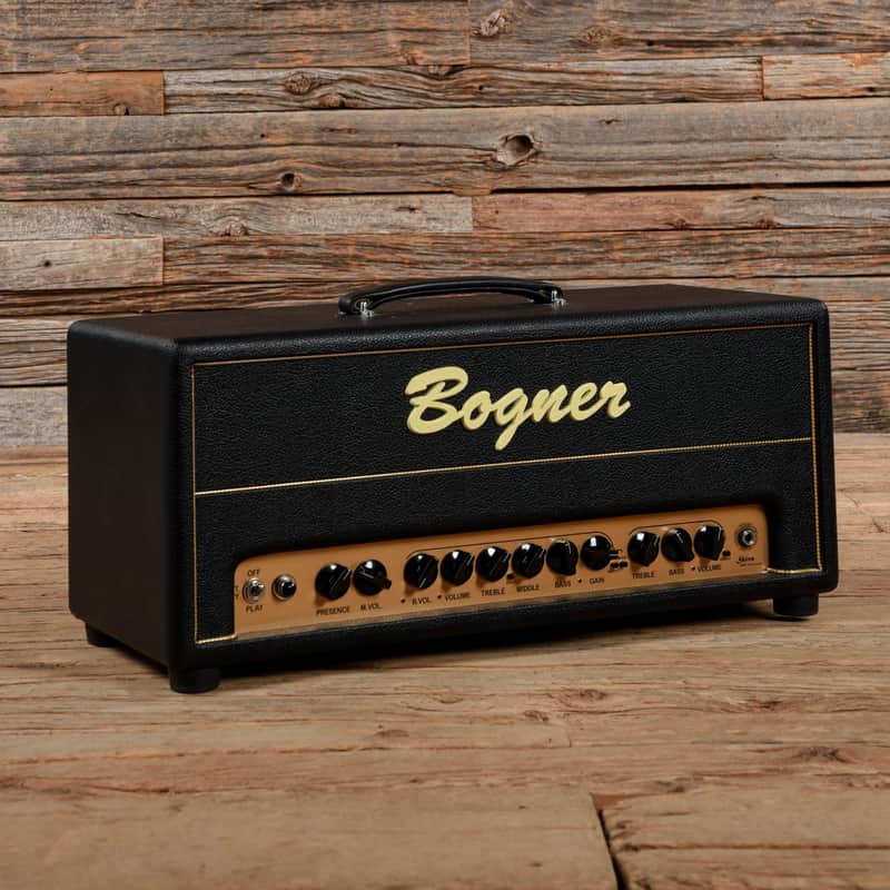 Bogner Shiva 20th Anniversary KT88 90-Watt Guitar Amp Head with Reverb 2010s - Black with Green Back Panel image 1