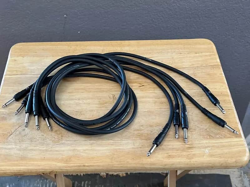 D'Addario PW-CSPK-03 Classic Series 1/4" Straight TS Speaker Cable - 3'  Black PACK OF 5 CABLES image 1