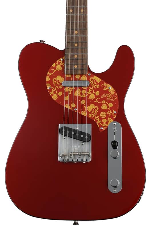 Fender Limited-edition Raphael Saadiq Telecaster Electric Guitar - Dark Metallic Red image 1