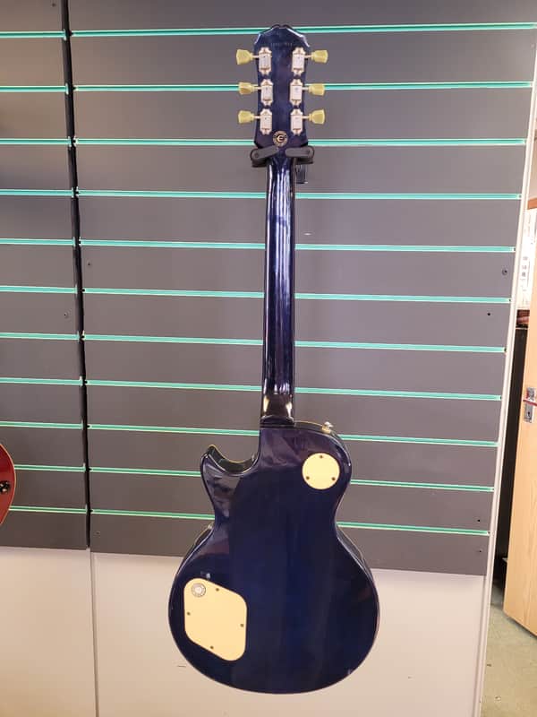 Epiphone Les Paul Standard Trans Blue 1998 Electric Guitar | Reverb