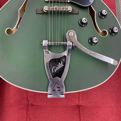 Guild X-175 Manhattan Special Hollowbody Electric Guitar - Ford Green w/ Case image 15