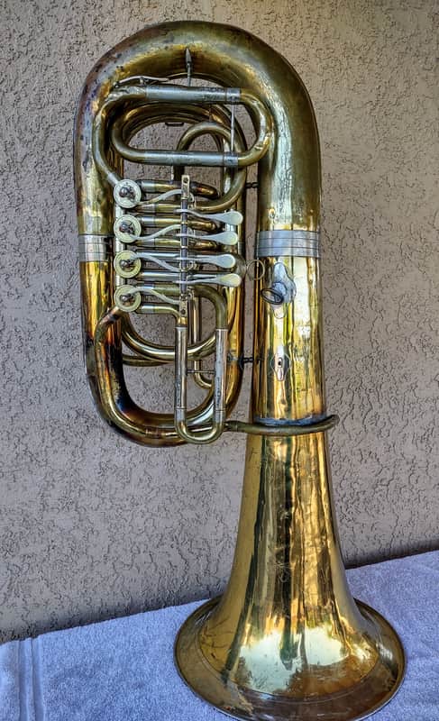 B&S "Sonora" BBb 4 Rotary Valve Tuba image 1