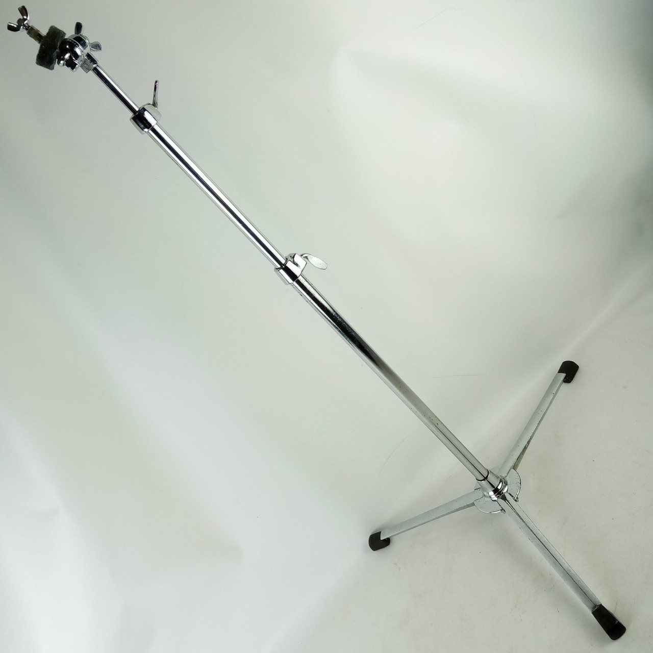 Premier #304 Flush Base Cymbal Stand Flat Crash/Ride Diamond Chrome Vintage 60s — main photograph