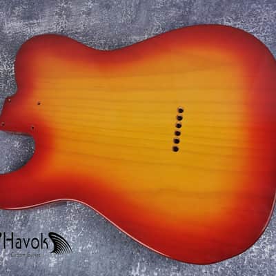 TL Body With Contours 3 Piece Alder, Sienna Burst, Custom T-Style Body, Vintage Guitar Part, Guitar DIY Building Kit, image 5
