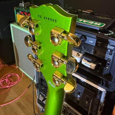 Gibson Custom Shop Made 2 Measure Les Paul Custom w/ Ebony Fingerboard Gloss Gecko Green Sparkle image 13