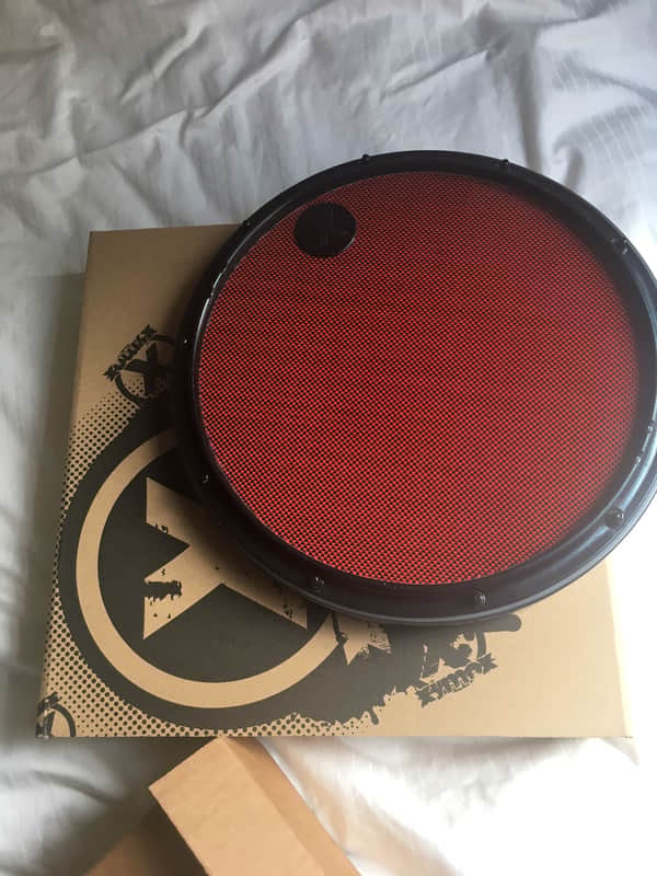 XYMOX 14" Reserve Snare Drum Pad Red Kelvar/Carbon Hybrid image 1