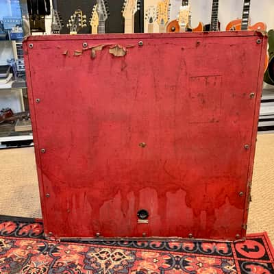 Marshall JMP 1992 Super Bass 100 Watts 1969 & Cabinet 1935 Red Half-Stack image 6