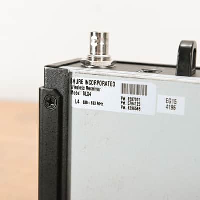 Shure SLX4 Wireless Receiver - L4 Band: 638-662 MHz (NO POWER SUPPLY) CG0132S image 8