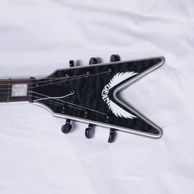 Dean V Select electric guitar Quilted Maple Trans Black NEW w/ Hard Case image 6
