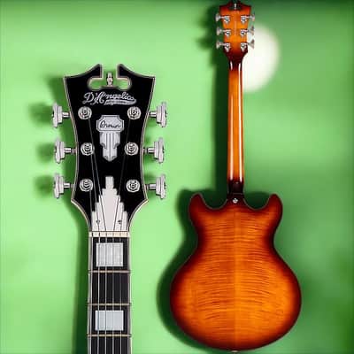 D'Angelico Premier DC Double Cutaway w/ stop-bar tailpiece, Dark Iced Tea Burst w/Gig Bag DAPDCDITBNS image 6