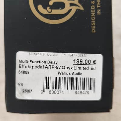 Walrus Audio ARP 87 Multi Function Delay Onyx Edition mit Tap Input image 9