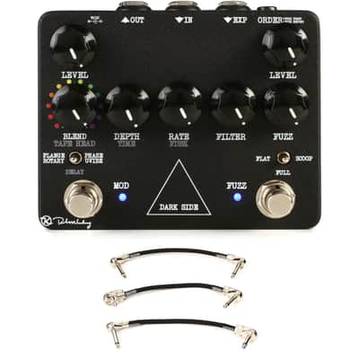 Keeley Dark Side Workstation Multi-effects Pedal with 3 Patch Cables image 1