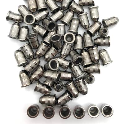 Bullet Shaped String-Thru Body Ferrules Set of 6 Nickel image 2