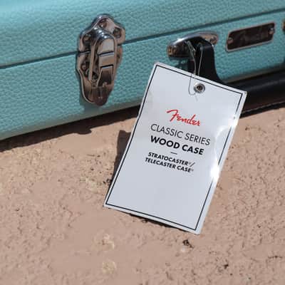 Squier Stratocaster Black Electric Guitar & Fender Mint Green Hard Case image 17