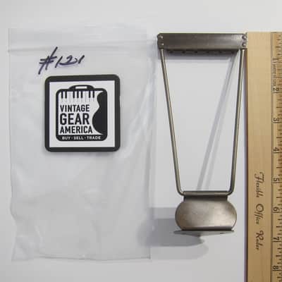 Harmony & Silvertone Archtop & Flat Top Guitar Tailpiece Authentic Vintage Part Circa-1950s-1960s-Nickel Silver image 7