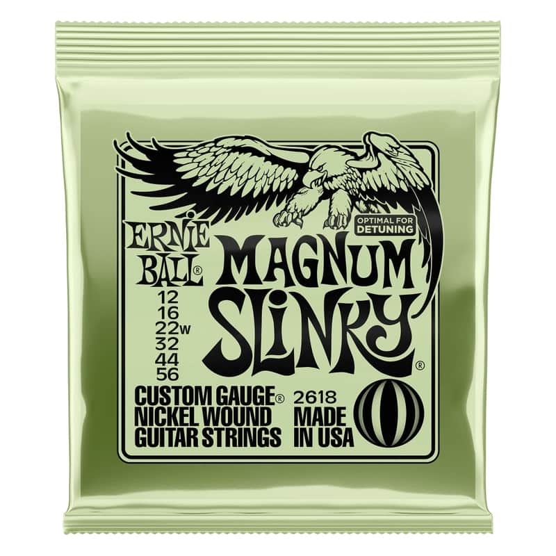 Ernie Ball P02618 MAGNUM SLINKY NICKEL WOUND ELECTRIC GUITAR STRINGS 12-56 GAUGE image 1