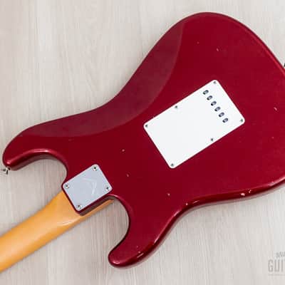 2020 Fender Custom Shop Limited Edition 1969 Stratocaster Journeyman Relic Aged Firemist Red w/ Case, COA, Tags image 15