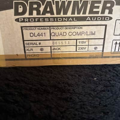 Drawmer DL441 Quad Auto Compressor Limiter 2010s - Black image 2