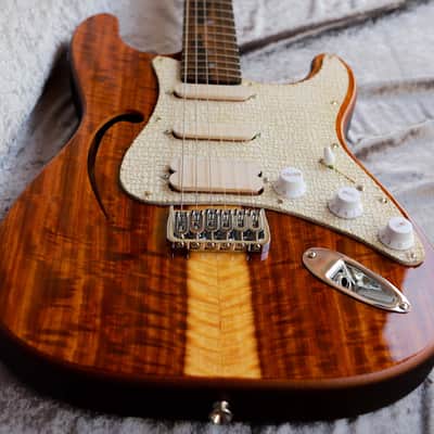 GB Liuteria Traditional Strato semi hollow Kiaat image 9