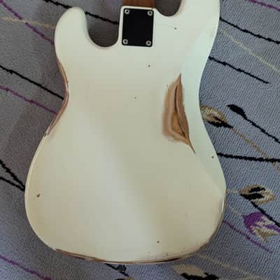 Custom Fender Squier Precision P Bass w/ EMG Geezer Butler Signature Pickups image 7