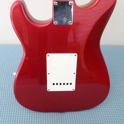 Almost Vintage 2004 Squier Vintage Modified Stratocaster Strat Guitar Candy Apple Red Made in Indonesia Very Clean Solid Guitar image 6