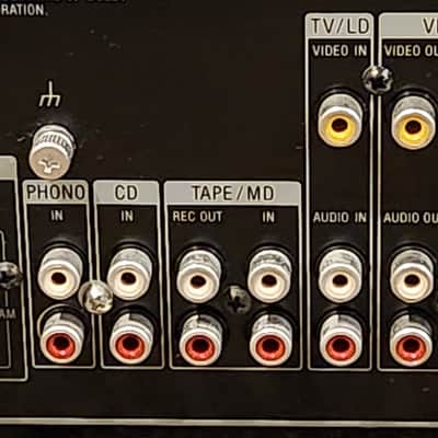 Sony Vintage Sony Model STR-615 Audio Video Control Center AM/FM Receiver Surround 90s  - Black metal image 9